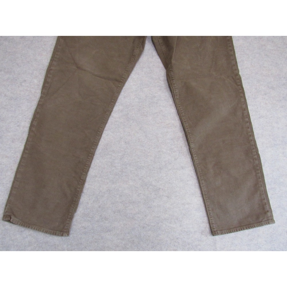 J.Crew Mens Brown Classic Straight Corduroy Pants 34x32 Stretch Cotton Cord - Picture 4 of 10